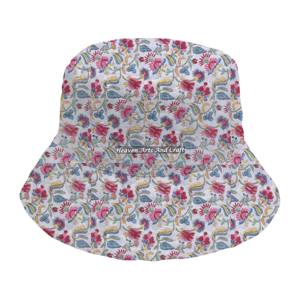 Chapeau Bob Matelassé en Coton Imprimé à la Main, Neuf, pour Femmes Adultes, Automne-Hiver, Personnalisé, Haute Qualité - Product Image 4