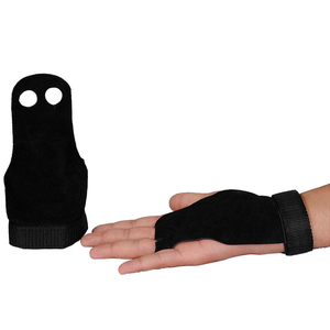 Customizable Cowhide Leather Gymnastics Hand Grips for Weightlifting Fitness Exercise Workout Powerlifting Non-Slip Gym <b>Training</b> - Product Image 1