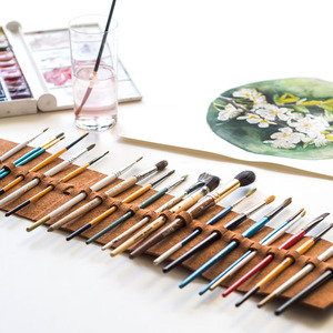 Porte-crayons en cuir de haute qualité, organiseur professionnel pour artistes, outil de dessin, OEM ODM, en vente à bas prix - Product Image 4