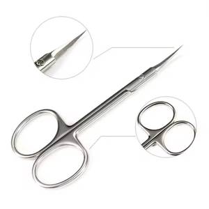 Stainless Steel <b>Cuticle</b> <b>Scissors</b> Straight Sharp Blade Round Hole Durable Manicure Tool for Adults - Product Image 2