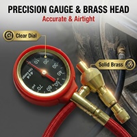 Manomètre de pression des pneus MAISOON 0-75 PSI, testeur analogique robuste avec affichage lumineux de 2 pouces, précision de 1 PSI pour voiture, camion, SUV