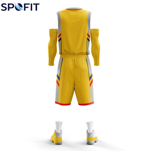 Uniforme de basket-ball personnalisé pour hommes, logo personnalisé, sublimation, vêtements de sport à séchage rapide, haute performance, uniforme de basket-ball 100% polyester - Product Image 2