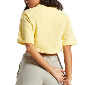 Ladies Crop Top T Shirts Breathable Cotton Lightweight Casual Summer Wear Women Fashion Streetwear OEM ODM Supplier Manufacturer - Product Image 5