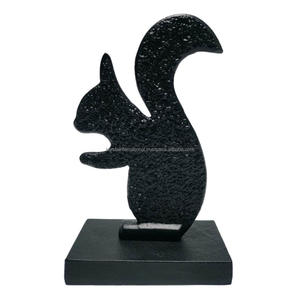 Escultura decorativa de aluminio con acabado negro para decoración del hogar Escultura de metal Diwali Artículos de regalo - Product Image 2