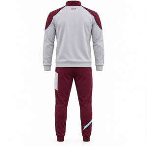 Premium Color Block Tracksuit Set with Zip Jacket and <b>Tapered</b> <b>Joggers</b> for <b>Men</b> - Product Image 6