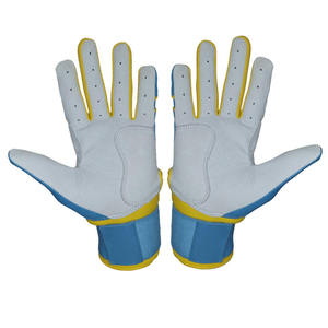 Premium Leather Baseball Batting <b>Gloves</b> Anti Slip <b>Grip</b> Soft Palm Adjustable Wrist Support Durable Comfortable Sports <b>Gloves</b> - Product Image 2