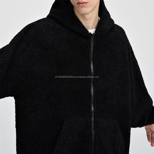 แจ็คเก็ตแบบซิปรูดซิปใส่ได้ทั้งชายและหญิงเสื้อฮู้ดผ้าฟลีซปักลายเสื้อผ้าแนวสตรีทเสื้อสเวตเตอร์เปล่าย้อมสีเรียบแฟชั่นสำหรับฤดูหนาว - Product Image 4