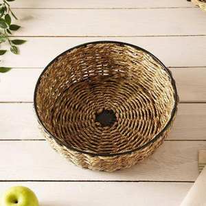 Cesta de Almacenamiento Grande de Seagrass, Cesta de Lavandería Tejida a Mano, Diseño Rectangular Flexible, Origen Vietnam, Fabricante Mayorista - Product Image 4