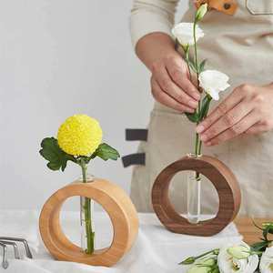 Vase de table en bois écologique fait main Art Déco - Créations Lavie Décoration d'intérieur - Product Image 5