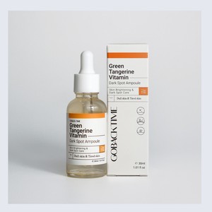 Ampolla coreana K-Beauty Gobaektaim Green Tangerine con vitamina para el cuidado de manchas oscuras, hecha en Corea, unisex. - Product Image 1