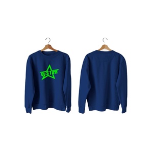 เสื้อสเวตเตอร์แขนยาวคอกลม,เสื้อสเวตเตอร์แบบสวมศีรษะแขนยาวมีฮู๊ดพิมพ์ลายแบบกำหนดเองว่างเปล่าขนาดใหญ่ - Product Image 1