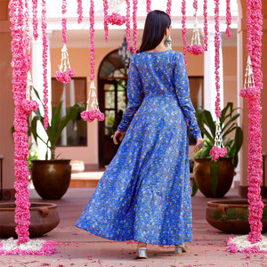 Vestidos estampados para mujer, elegantes, informales, con estampado floral, manga larga, cómodos y a la moda para uso diario. - Product Image 2