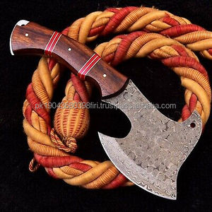 MS-Factory Industrial de alta calidad de acero de Damasco Tomahawks Uso multiusos Mango de acero de Damasco personalizable Diseño popular - Product Image 5