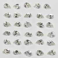 Toptan Fabrika Fiyatı Süslü Armut Kesim 4.00x2.50 MM 0.10ct Boyut DEF/VS Gevşek HPHT CVD Mele Laboratuvarında Yetiştirilmiş Elmas Takı İçin
