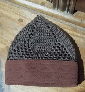Chapeaux Kufi en maille respirante pour hommes – Bonnets tricotés décontractés été et hiver avec bande côtelée 100 % coton, broderie main pour l'extérieur - Product Image 5