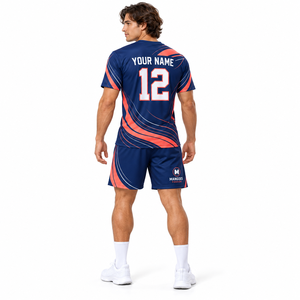Tenue de football personnalisée, maillot et short respirants, séchage rapide, anti-UV, 100% polyester sublimé, entraînement d'équipe pour hommes - Product Image 3