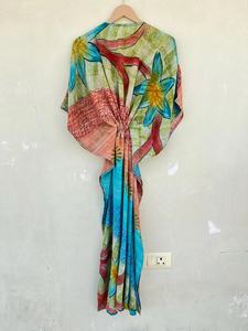 Caftan en soie Grand caftan bohème Robe bohème Robe longue caftan en soie - Product Image 6