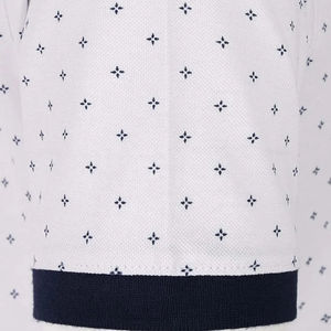 Polo personnalisé pour homme, imprimé, manches courtes, 100% coton, respirant, coupe ajustée, col contrasté, polo de golf tendance - Product Image 6