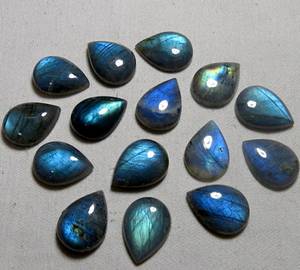 พลอยลาบราดอไรต์สีน้ำเงินธรรมชาติทรงลูกแพร์แบบคาโบชอง คุณภาพสูงสุด ส่งตรงจากผู้ผลิต มีจำหน่ายเป็นประจำ - Product Image 6