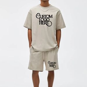 Listo para Enviar: Conjunto Casual Transpirable de Camiseta de Manga Corta y Pantalones Cortos para Hombre, Otoño 2026, Corte Holgado - Product Image 3