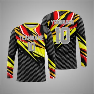 Camiseta Deportiva Personalizada de Manga Larga, Sublimada, 100% Poliéster, con Nombre y Número del Equipo Impresos en la Parte Delantera, de Secado Rápido - Product Image 1