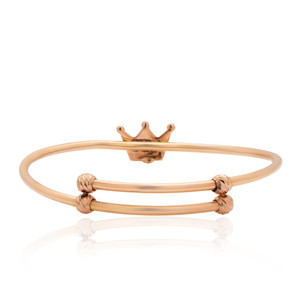 Pulseras de Cadena de Oro de 18k para Niños, Certificadas por SGL, con Diamantes CZ Brillantes Redondos Personalizados, Brazalete Religioso Infantil, Venta al Por Mayor de Fábrica - Product Image 2