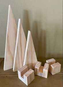 ชุดของตกแต่งโต๊ะไม้ 2 ชิ้น งานฝีมือไม้ธรรมชาติ ธีมโรแมนติกสำหรับตกแต่งงานปาร์ตี้วันหยุด ทนทาน เป็นมิตรกับสิ่งแวดล้อม - Product Image 4