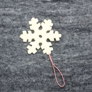 Handmade Felt Snowflake Ornament | - Product Image 4