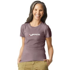Camiseta de algodón suave para mujer al por mayor, de manga corta, cuello redondo, transpirable, ligera y cómoda para el día a día - Product Image 1