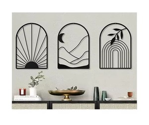 Elegant Indian Design Metal Iron <b>Wall</b> Art <b>Leaf</b> Pattern Wholesale Living Room Bedroom <b>Decorative</b> Accessories - Product Image 3