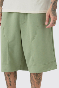 Nuevos Pantalones Cortos Largos para Hombre 2026, Estilo Urbano, 100% Algodón, Felpa Francesa, Transpirables, Ecológicos, de Secado Rápido, Holgados - Product Image 5