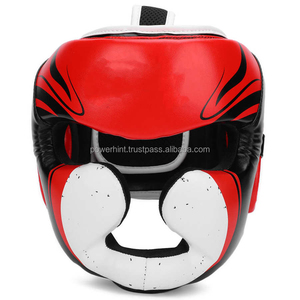 Casque de boxe en cuir unisexe pour entraînement professionnel, protection ouverte du visage, design respirant pour toutes les saisons, sécurité sportive - Product Image 2