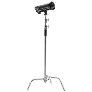 Stativo C in Acciaio Inossidabile Resistente per Fotografia, Altezza Massima 330 cm, Regolabile 1,46-2,99 m, Capacità 20 kg - Product Image 1
