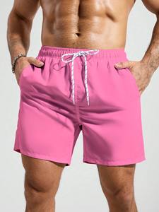 กางเกงว่ายน้ำชายแบบ unisex แห้งเร็ว น้ำหนักเบา ระบายอากาศได้ดี ลายดอกไม้ ผ้าทอ เอวผูกเชือก กระชับพอดีตัว - Product Image 6