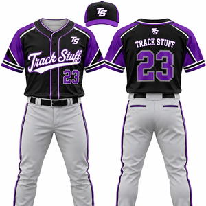Conjunto de uniforme de béisbol personalizado, camiseta de equipo con logotipo, nombre y número personalizados, ropa deportiva, fabricante OEM, uniforme transpirable de secado rápido - Product Image 3