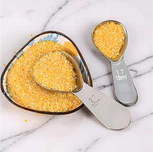 High Quality Silver Baking <b>Measuring</b> <b>Cups</b> Stainless Steel <b>Set</b> Kitchen Tool Minimalist Design OEM Available With Custom Logo - Product Image 3
