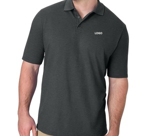Camisas polo de secado rápido y que absorben la humedad para hombre, camisas polo con cuello alto y botones para hombre, camisas polo de manga corta para hombre disponibles. - Product Image 3