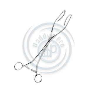 Pinces utérines réutilisables en acier inoxydable DARTIGUES non stériles droites 255 mm (10 ") Instrument chirurgical approuvé CE à vis - Product Image 4