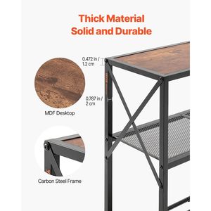 Consolle da 41,7 Pollici a 3 Livelli, Tavolo Lungo e Stretto per Ingresso, Corridoio o Arredamento Casa - Product Image 4