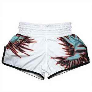 กางเกงคิกบ็อกซิ่งโพลีเอสเตอร์พิมพ์ลายแบบซับลิเมชั่นขายส่งปี 2026 กางเกงมวยไทยผู้ชาย กางเกงชกมวยแบบสั่งทำ - Product Image 2