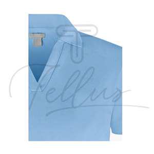 Camiseta polo premium de alta calidad, nueva, acanalada, corta, sexy, ajustada, para mujer, de manga corta, de secado rápido, deportiva. - Product Image 3