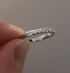 14KT Gold 0.33 CT Lab Grown <b>Diamond</b> Band <b>Ring</b> for Women | Minimalist Wedding Anniversary <b>Diamond</b> <b>Ring</b> | Stackable Bridal Jewelry - Product Image 2