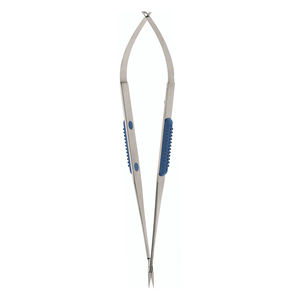 Micro-ciseaux en acier inoxydable finition sablée, lame droite tranchante, instrument ophtalmique manuel, CE ISO OEM Java Surgical High - Product Image 5