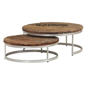 Retro Style Single-Tier Solid Wooden Other Home Furniture Table and Garden Decorative Wood Material Free Standing Installation - Product Image 3