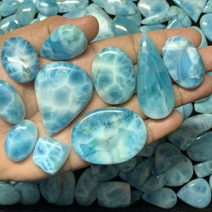 Vente en gros de pierres précieuses naturelles de qualité supérieure, Larimar bleu ovale, forme multiple, pierres précieuses en vrac pour la fabrication de bijoux, prix de gros assuré - Product Image 3