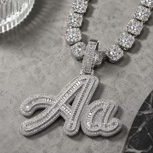 Collier Pendentif Charme en Argent 925 Moissanite de Qualité Supérieure, Bijoux Hip Hop pour Hommes et Femmes, Style Iced Out Streetwear, Cadeau Tendance en Promotion - Product Image 4