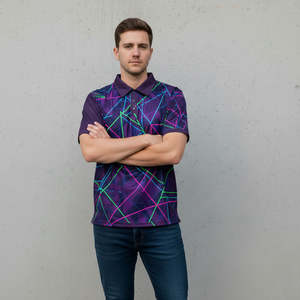 Nuevas Camisetas Polo para Hombre 2026, 100% Algodón, Impresión por Sublimación Completa, Cuello Acanalado, Corte Regular, Manga Corta - Product Image 2