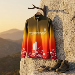 Vente en gros de chemises de randonnée à manches longues, vêtements de plein air respirants, fournisseur de vêtements de sport légers en gros - Product Image 3