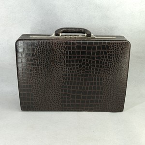 Leather Briefcase Laptop Cover Bag Handbag Travel <b>Suitcase</b> For Men Designer Italian <b>Locks</b> Custom Luxury Brand Logo Embossing - Product Image 5