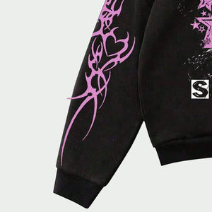 Sweat-shirts à capuche pour hommes avec impression de logo personnalisé, en coton lourd 100%, grandes tailles, vêtements de sport, streetwear, vente en gros, OEM, faible MOQ - Product Image 5